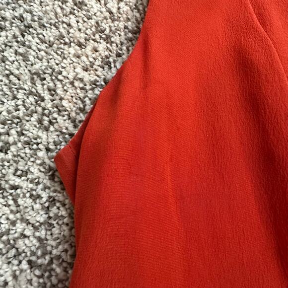 Classiques Entier dark orange sleeveless silk top size 4 - Picture 13 of 13